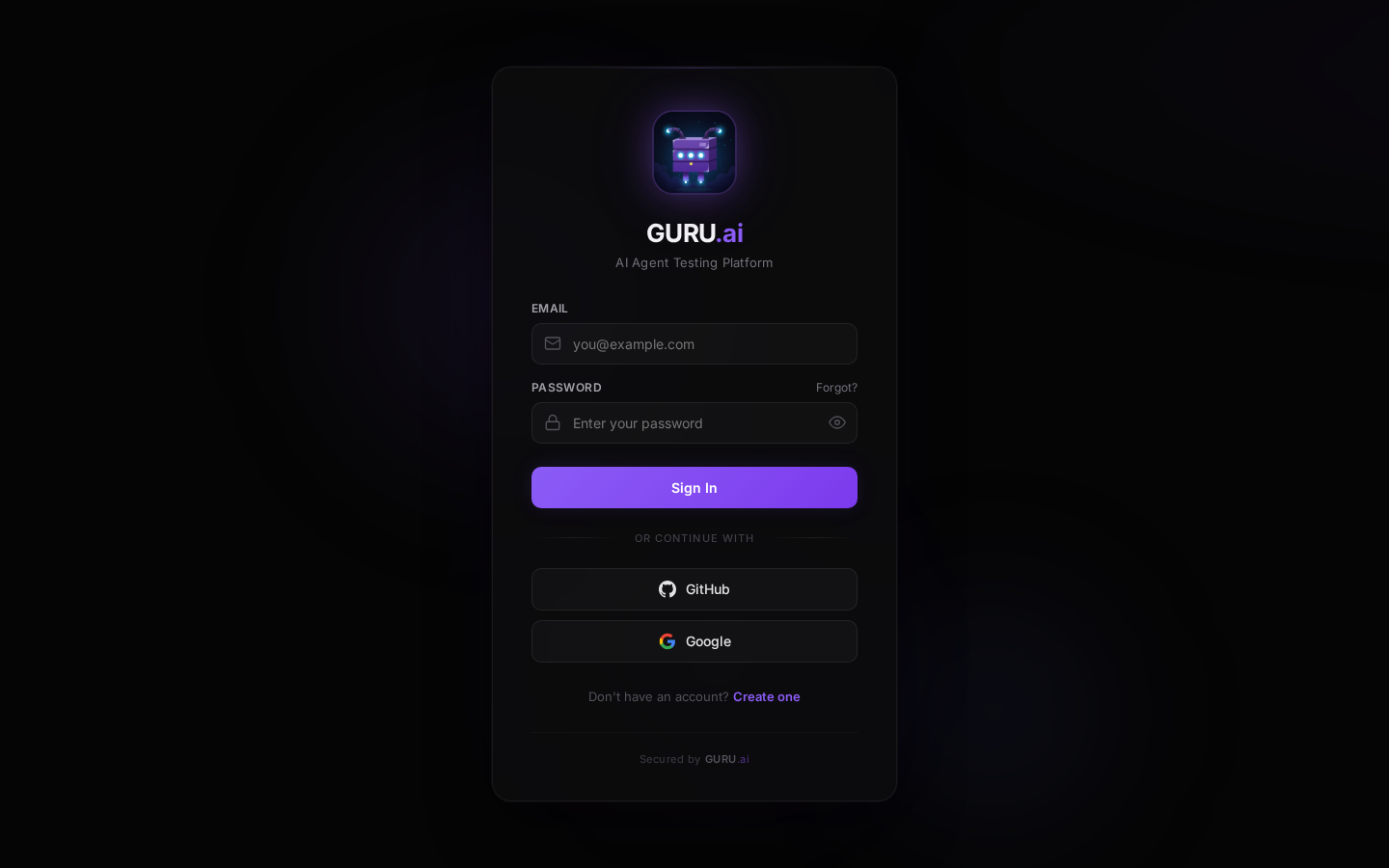 Aper&ccedil;u du projet guru.ai